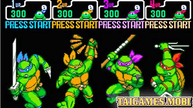 4 anh em ninja rua trong game ninja rua Teenage Mutant Ninja Turtles