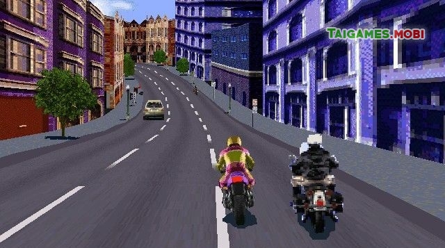 cảnh sát rượt đuổi trong trò chơi Road Rash