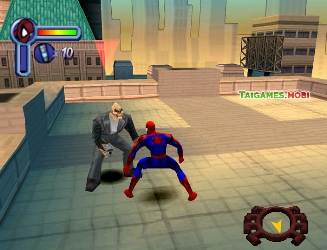 gameplay dieu khien nguoi nhen trong game spiderman